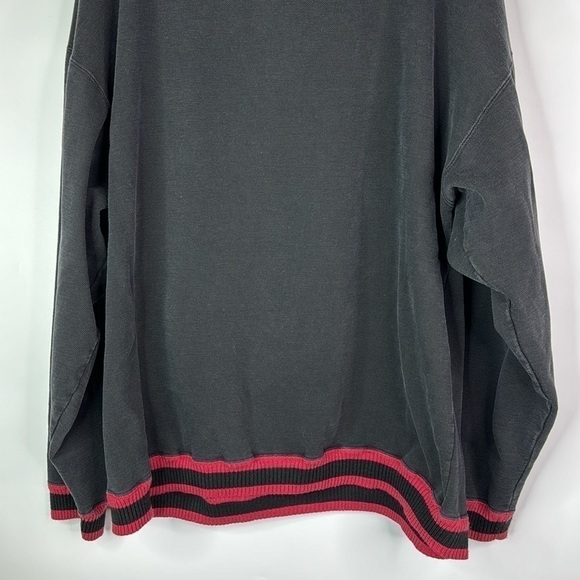 Vintage BAC Premier Seattle Sailing Black Vneck Sweater XL 80s - Picture 8 of 8